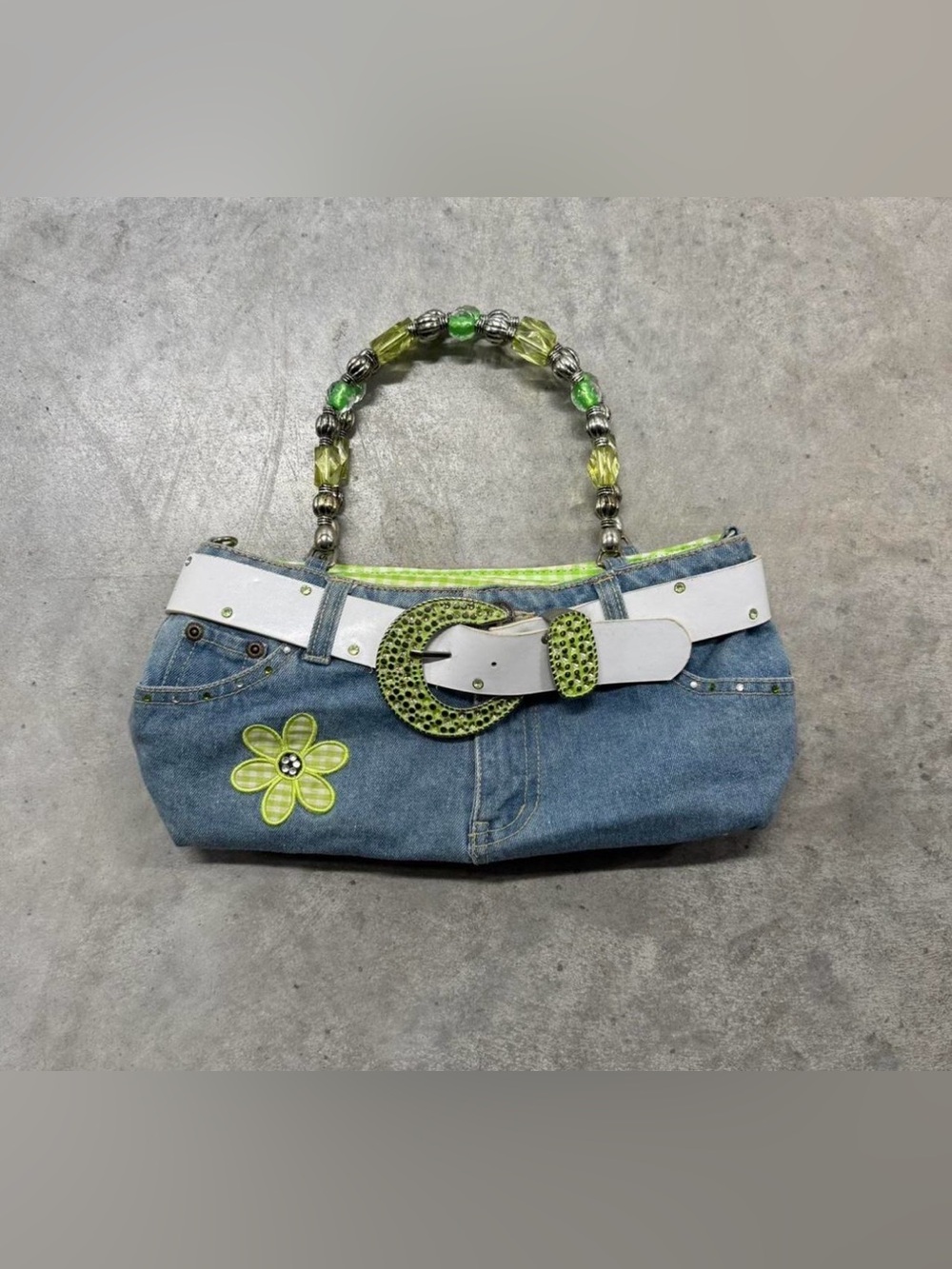 Y2K Belt Denim Purse